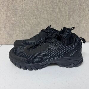 ULOGU Black Slip Resistant Athletic Shoes Tough Work Wear Hiking Men's Size 8.5‎